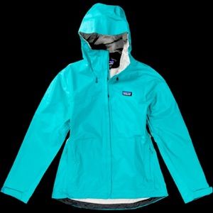 Patagonia Women's Torrent-shell Hooded Rain Jacket/Shell — blue/teal